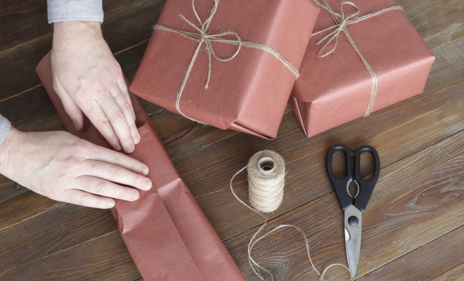 Pink gift boxes