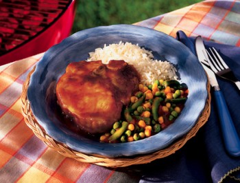 Barbecue Pork Chops Medley