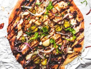 Grilled BBQ Chicken Pizza