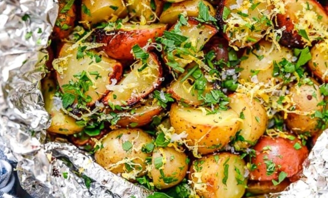 
Lemon Parsley Potato Foil Packet
