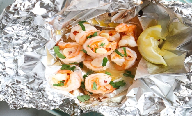 
Shrimp Scampi Foil Packets   
