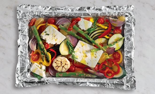 
Roasted Vegetables with Feta
